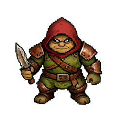 Guerrero Goblin (16-Bit) — sprite pixel art 256×256