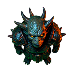 Guerrero Goblin (Cinemático) — sprite pixel art 256×256