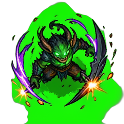 Goblin Warrior (VFX) - 256x256 pixel art sprite