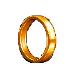 Gold-Armbandring — 256×256 Pixel-Art-Sprite