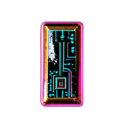 Barra de oro (Cyberpunk) — sprite pixel art 256×256