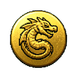 Gold Coin (16-Bit) - 256x256 pixel art sprite