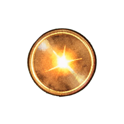 Goldmünze (Atmosphärisch) — 256×256 Pixel-Art-Sprite