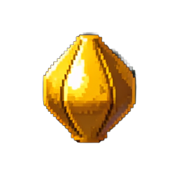 金のインゴット — 256×256 ピクセルアートスプライト