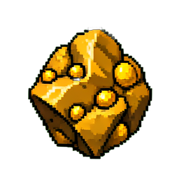 Goldeisen (16-Bit) — 256×256 Pixel-Art-Sprite