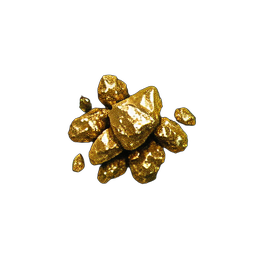 Gold Ore (Atmospheric) - 256x256 pixel art sprite