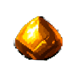 Gold Ore - 256x256 pixel art sprite