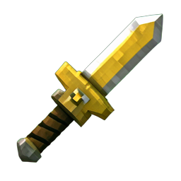 Goldschwert — 256×256 Pixel-Art-Sprite