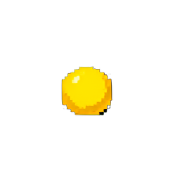Gold Slime (Low-Res) - 256x256 pixel art sprite