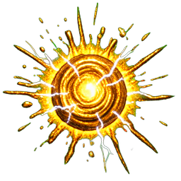 Gold Slime (VFX) - 256x256 pixel art sprite