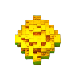 Lodo de Ouro (Voxel) — sprite pixel art 256×256