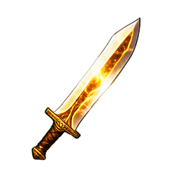 Gold Sword (VFX) - 256x256 pixel art sprite