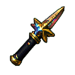 Estrella Lanzada de Oro — sprite pixel art 256×256