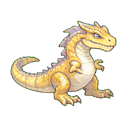 金巴斯利斯蜥蜴 — 256×256 像素游戏素材