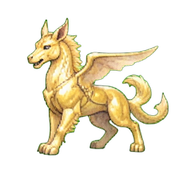 Goldener Griff — 256×256 Pixel-Art-Sprite