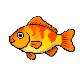 Goldfish Bowl — 256×256 pixel art sprite