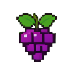 Grape Icon — 256×256 pixel art sprite
