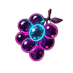 Grapes (Cyberpunk) - 256x256 pixel art sprite