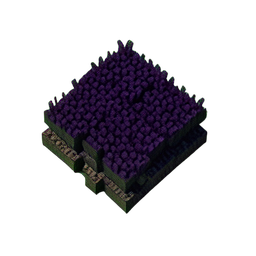 Herbe Sombre (Voxel) — sprite pixel art 256×256