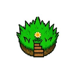 Grass Flower (16-Bit) - 256x256 pixel art sprite