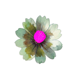 Grass Flower (Atmospheric) - 256x256 pixel art sprite