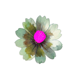 زهرة العشب (جوي) — رسم بكسل 256×256