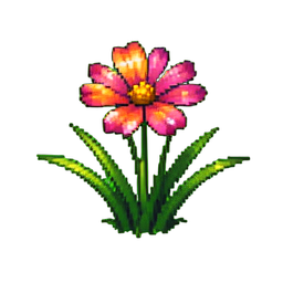 Grass Flower - 256x256 pixel art sprite
