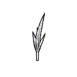 草緑 (1ビット) — 256×256 ピクセルアートスプライト