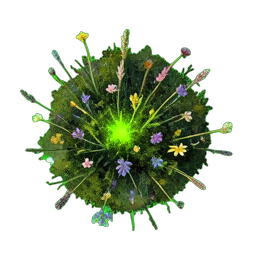 Grass Green (Atmospheric) - 256x256 pixel art sprite