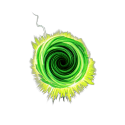 Vert d'herbe (VFX) — sprite pixel art 256×256