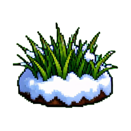 Grass Snow - 256x256 pixel art sprite
