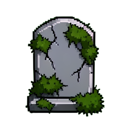 墓石 (16-Bit) — 256×256 像素游戏素材