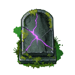 Grave Stone (Atmospheric) - 256x256 pixel art sprite