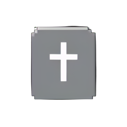 Grave Stone (Low-Res) - 256x256 pixel art sprite