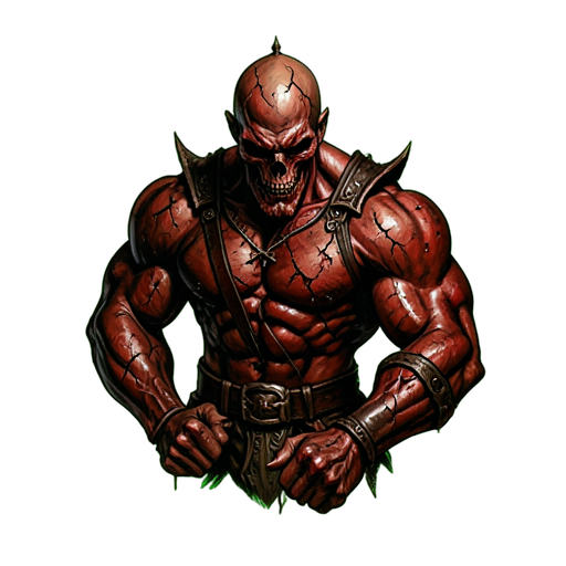 Excavateur musclé — sprite pixel art 512×512