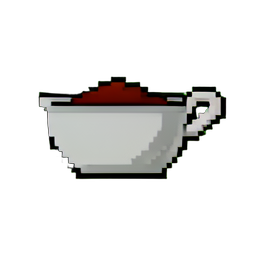 Tigela de salsa — sprite pixel art 256×256