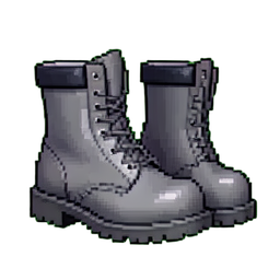 Gray Boots — 256×256 pixel art sprite