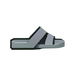 Graue Sandalen — 256×256 Pixel-Art-Sprite
