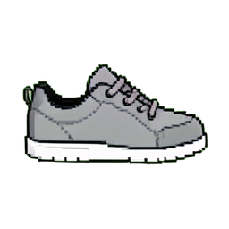 Graue Sneaker — 256×256 Pixel-Art-Sprite