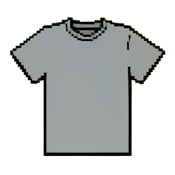 T-shirt grise — sprite pixel art 256×256