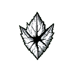 Grüner Edelstein (1-Bit) — 256×256 Pixel-Art-Sprite