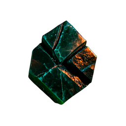 Grüner Edelstein (Filmisch) — 256×256 Pixel-Art-Sprite