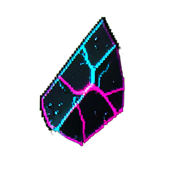 Green Gem (Cyberpunk) - 256x256 pixel art sprite