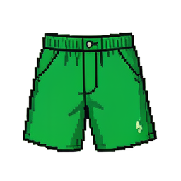 Grüne Shorts — 256×256 Pixel-Art-Sprite