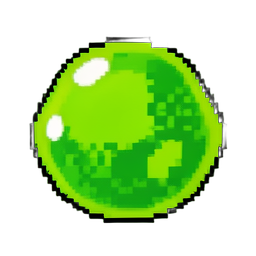 Green Slime (16-Bit) - 256x256 pixel art sprite