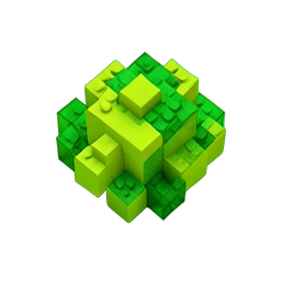 Limo verde (Voxel) — sprite pixel art 256×256