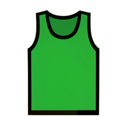 Grünes Tanktop — 256×256 Pixel-Art-Sprite