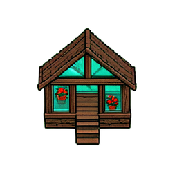 Greenhouse (16-Bit) — 256×256 pixel art sprite