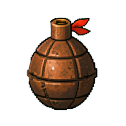 手榴弹 (16-Bit) — 256×256 像素游戏素材
