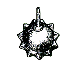 Grenade (1-Bit) - 256x256 pixel art sprite